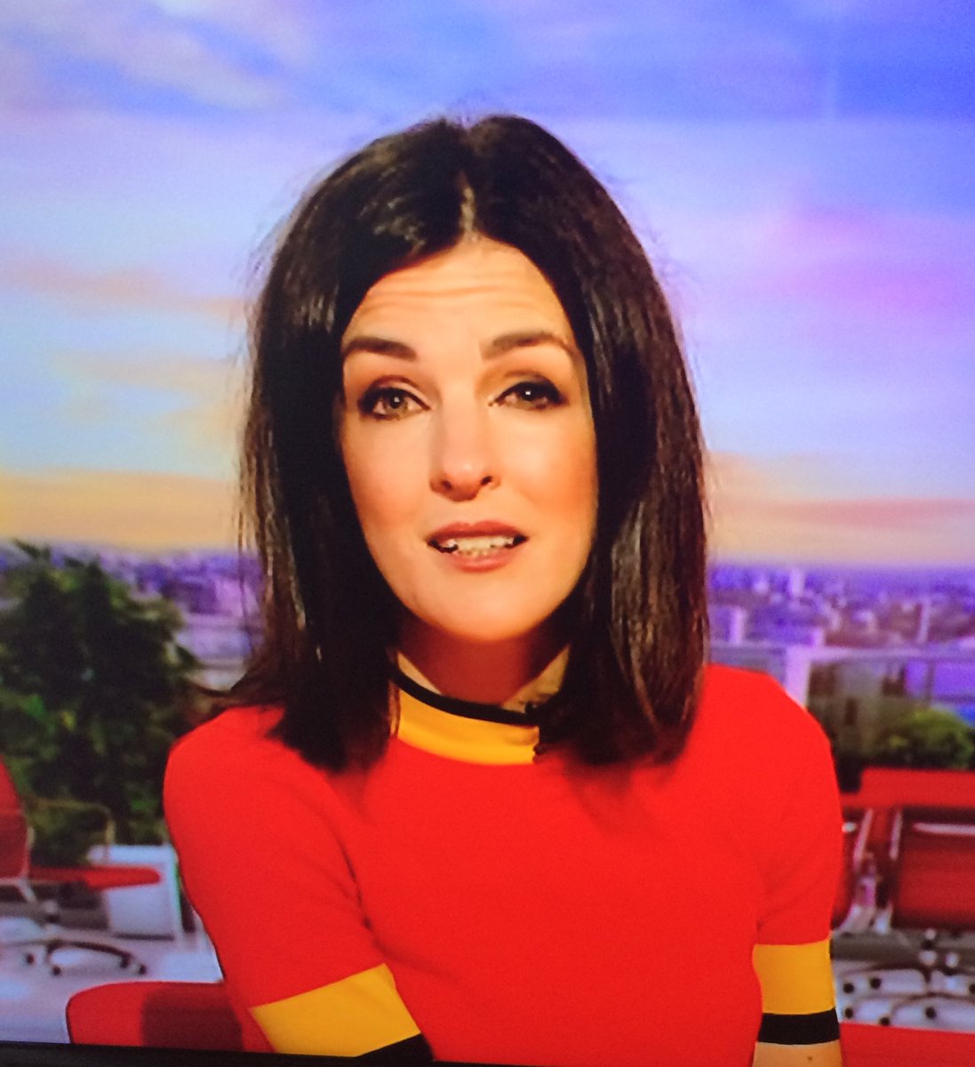 spurschick35's tweet photo. @BBCBreakfast could have a new job playing a part in The Incredibles with her outfit! https://t.co/UXrUQgttnm