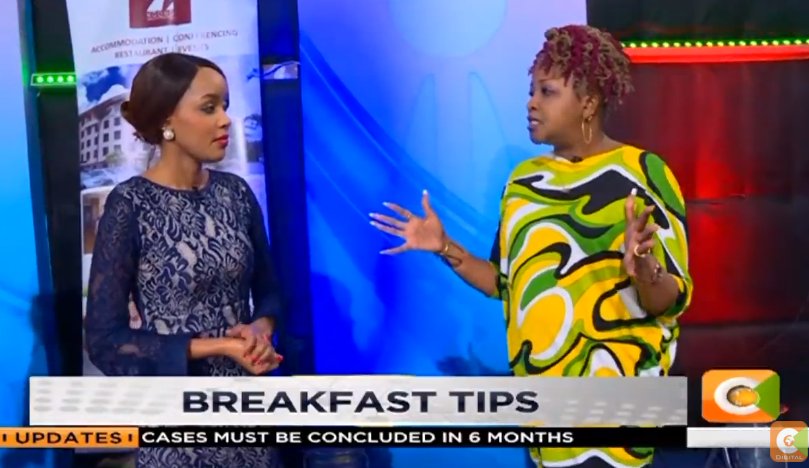 Wanjiku Wairia:  Moderation is everything- look for fortified foods as they are the ones that add value #DayBreak