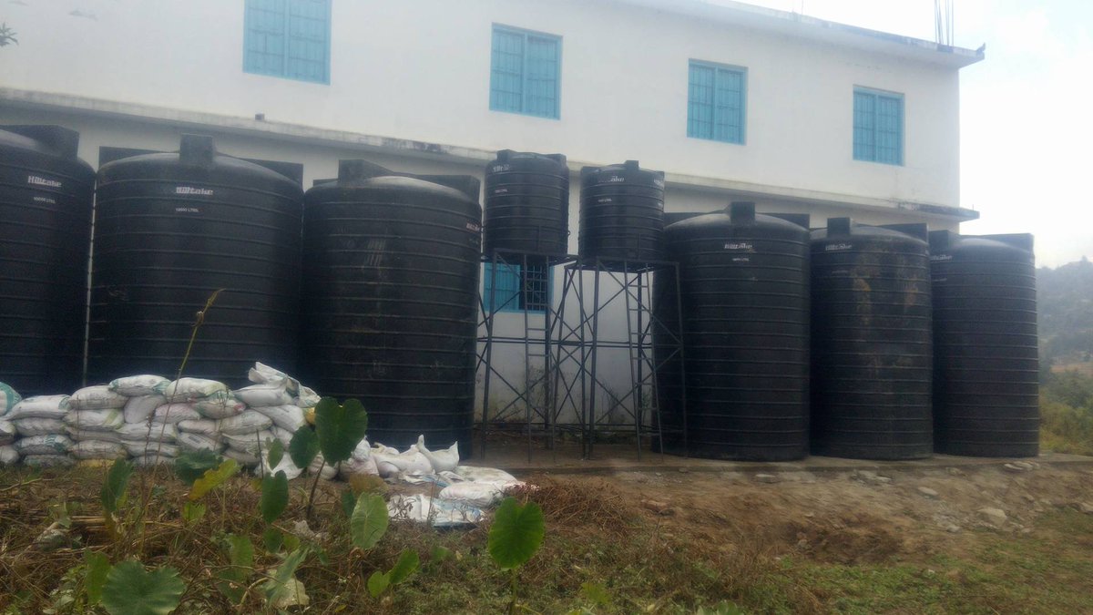 BestPaani's tweet photo. We have recently installed rainwater harvesting system, drinking water &amp; sanitation, and aquifer recharge in Prithvi Narayan Secondary School located at Goldhunga, and spring water pumping and supply in Khanigaun Kavre with the financial support of the Rotary Club of Kantipur. https://t.co/qOJvB7kyBI