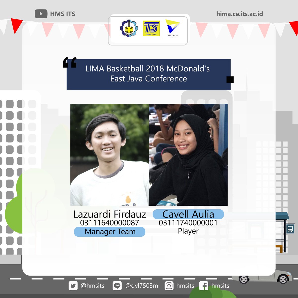 hmsits's tweet photo. [SELAMAT BERJUANG]

Selamat berjuang dan berkontribusi dalam LIMA Basketball 2018 McDonald’s East Java Conference

Semoga latihan dan kerja keras membuahkan kemenangan, hasil tidak akan mengkhianati proses. Tetap semangat dan harumkan nama ITS!

#HMSITS
#HMSSIMETRI
#ITSSURABAYA https://t.co/60XRuSbKOR