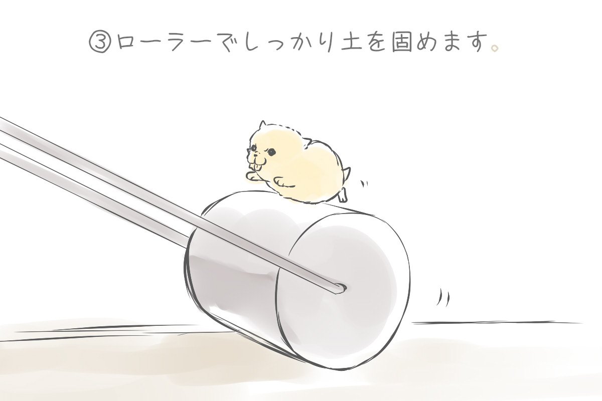 そろそろ宣伝しても良いのかなとか思ったので。

普段は顧問の先生が主人公のソフトテニス漫画描いてます。
でもこのツイート見てる人達は多分かわいいのがお好きだと思うので、よければマメ(犬)によるコート整備方法を見て下さい
※漫画は固… 