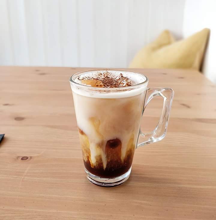 Hot coffee or coffee over ice? Get both, we have hazelnut syrup now as well which became our favourite as it's super yummy! We are open this week until Saturday and closed from Sunday 5th August till 23rd August! #vegan #coffee