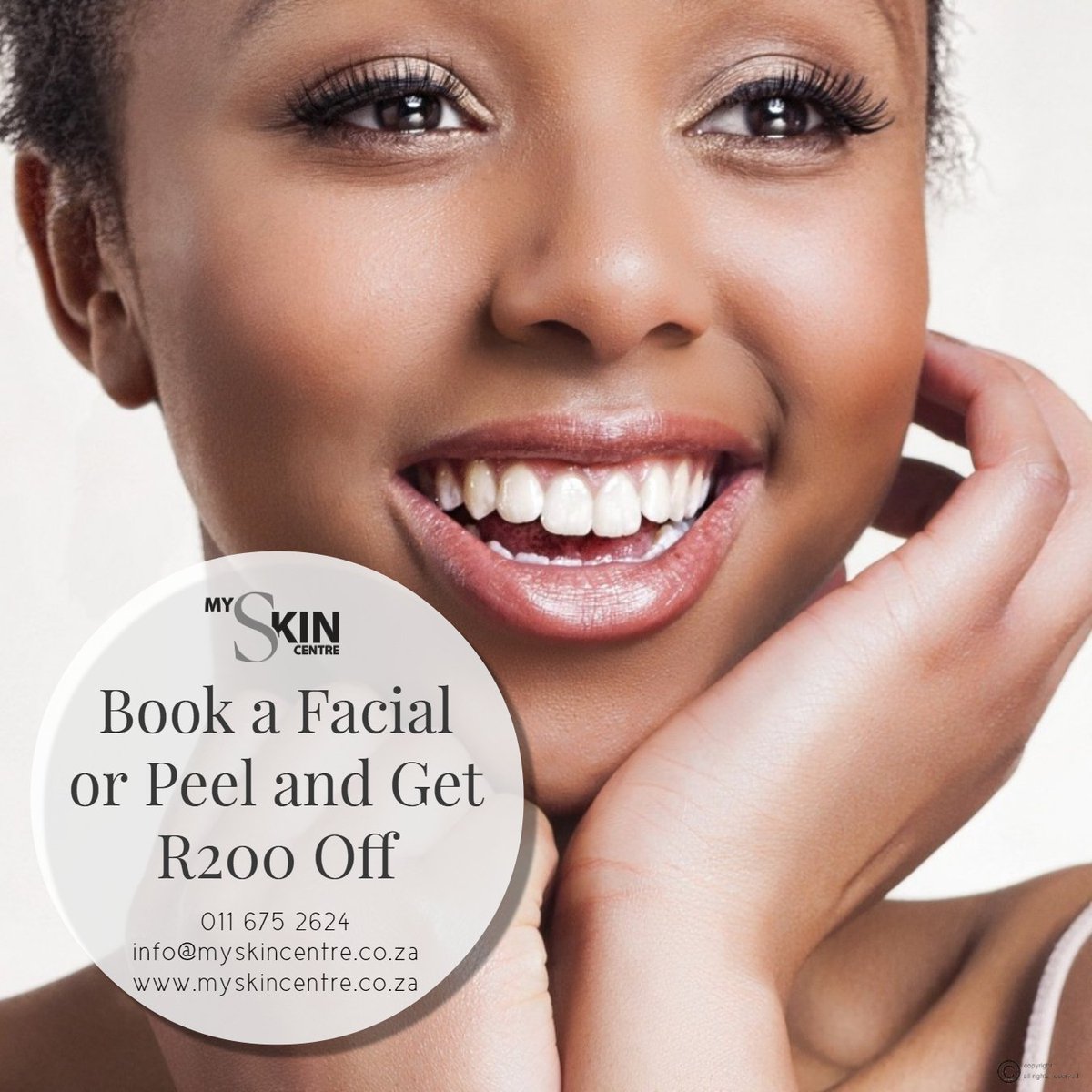 Get R200 off when you book any facial or peel

#myskincentre #skincare #R200off #facials #peel #skinpeels #skin #beauty