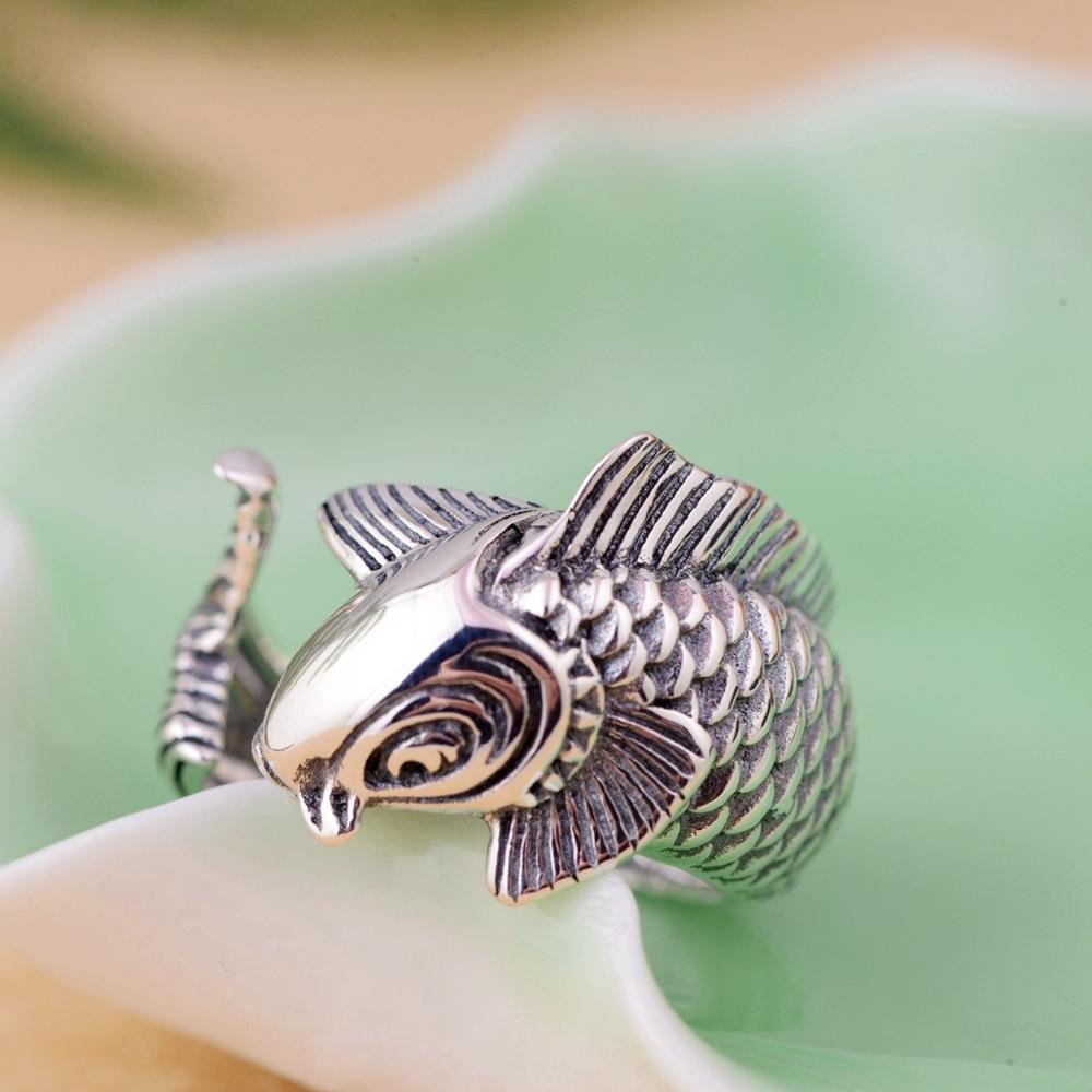 Bikerringshop - 😍 Womens Gothic Japanese Koi Silver Rings 😍 by  Bikerringshop starting at $46.00 Gothic Japanese Koi 925 sterling silver  adjustable ring ~New 100% Solid sterling silver Official .925 trademark  stamp