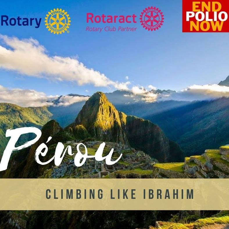 ClimbLikeIbra's tweet photo. Après l’ascension du #MontBlanc, du #Kilimandjaro et du #GR20, l'équipe de #ClimbLikeIbra poursuit l’aventure en réalisant un nouveau projet: Conquérir le #Pérou.
Nous comptons sur vous pour nous soutenir et agir ensemble pour l'éradication #EndPolioNow
https://t.co/9XF5qloIWT https://t.co/TXUEq3IMG2