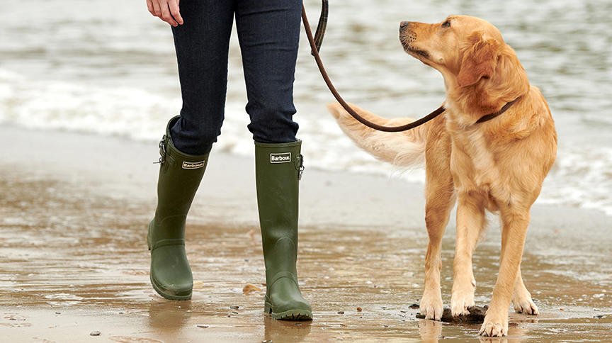 barbour dog walking coat