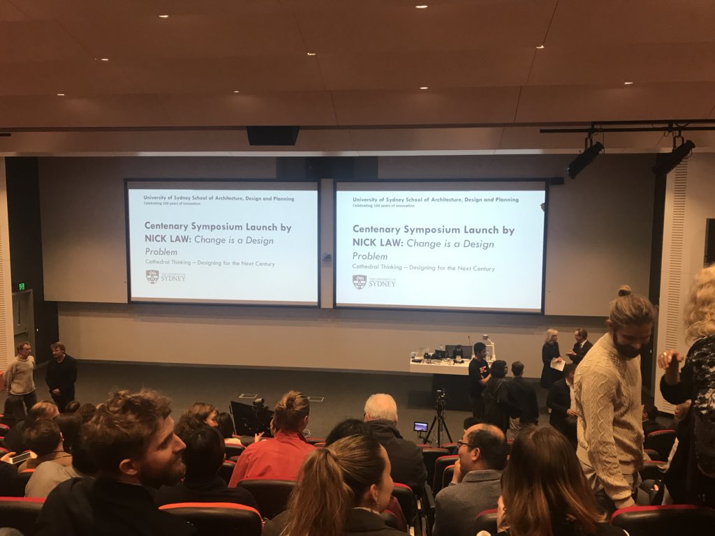 BainBella's tweet image. Exited for the #CentenarySymposium to kick off this evening !! 😍 #100Design @martintom @SydneyUni_Media @Sydney_Uni