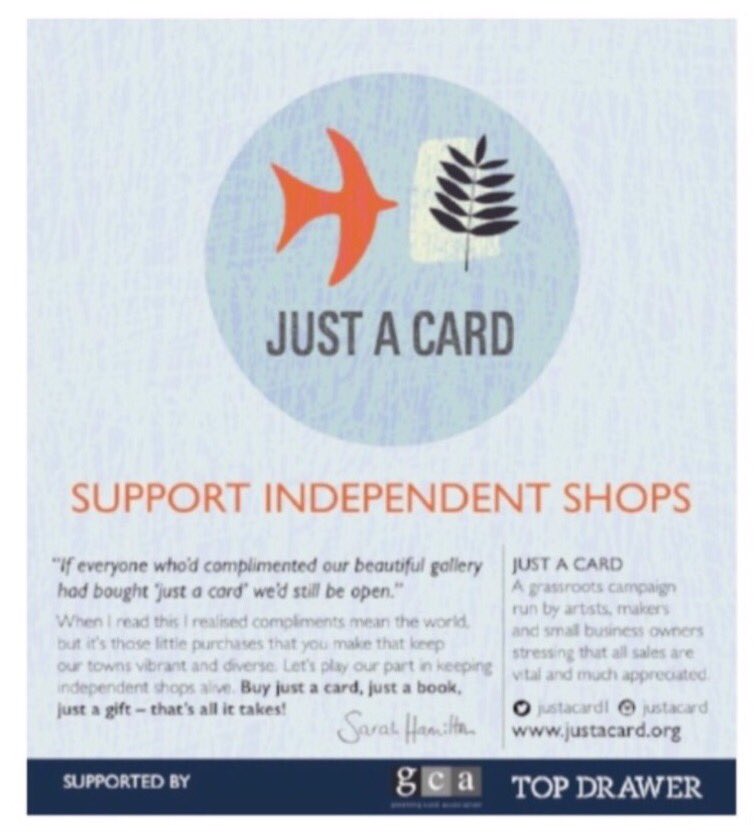 Justacard1's tweet photo. Calling all Local Councillors/Chamber of Commerce Folk!

If you REALLY support local businesses then PLEASE help distribute our window stickers to encourage people to:

SUPPORT INDEPENDENT SHOPS

We're an unfunded campaign - our message is working - we need YOU to help out. 👇😊 https://t.co/ipk8mnOAaB
