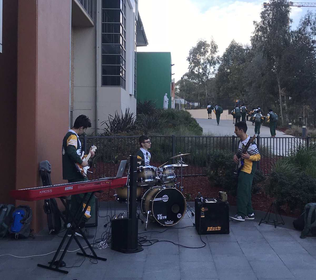 This Morning our talented HSC music students had to chance to showcase some of their performances at Galler.e. There is no practice like live practice! <a href="/parramarist/">Parramatta Marist</a> #PMHMusic