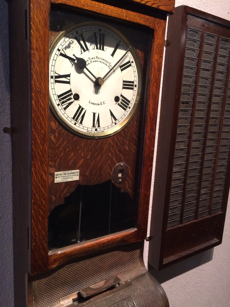 JakeMoeller1's tweet image. How quaint! An old #punchclock. Funny how we don’t realise most of us still use one!