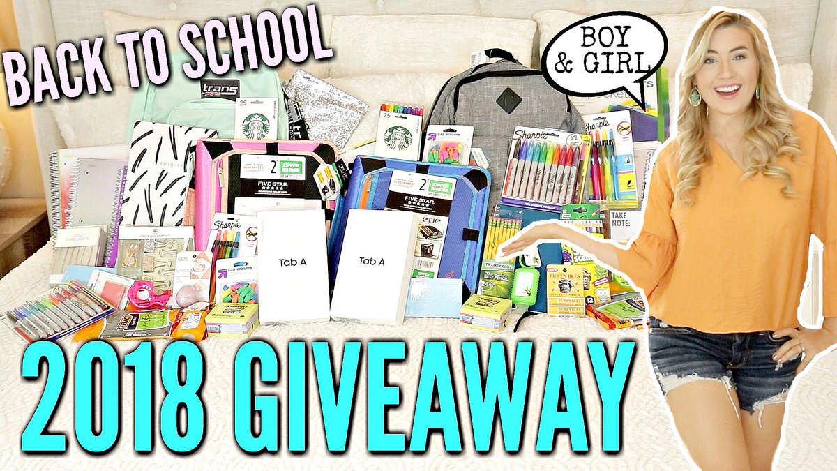 Back to school giveaway 2018 is up on my channel! Retweet this post for extra entry. Check out this video to enter m.youtube.com/watch?v=gg4wY_…
