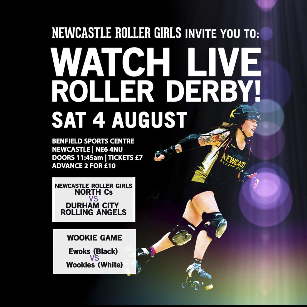 nclrollerderby's tweet photo. Our next home game is just 2 days away! Tickets are available on the door 🚪see you there? https://t.co/1vOVGG9OwM
