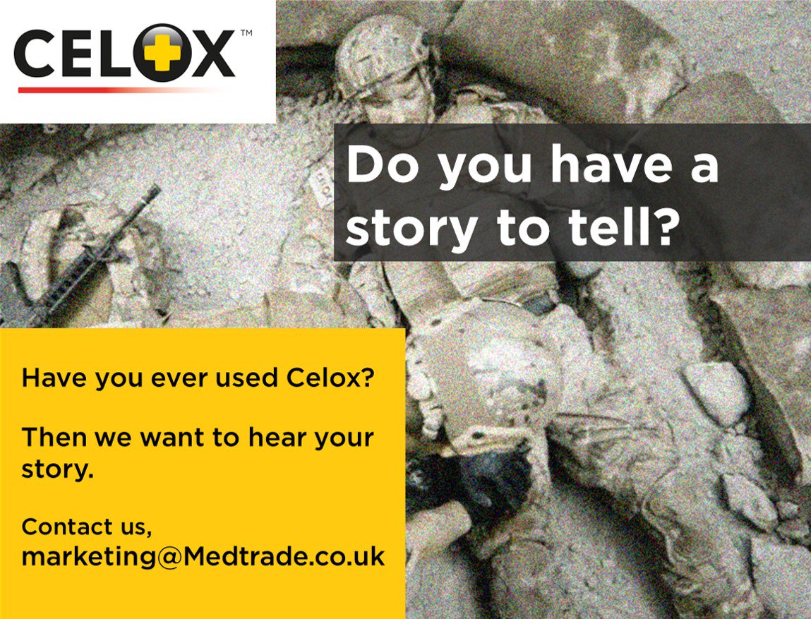 CeloxMedical's tweet image. Ever used Celox? or know someone that has?
If you've got a #Celoxstory contact us.