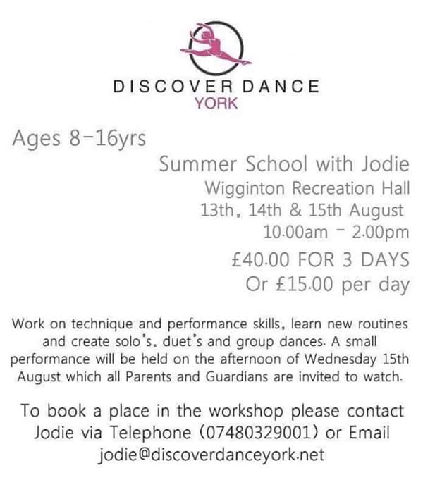There are only a few spaces left in this years Summer School! Get in touch to book a place 💃🏻🕺🏻🌞