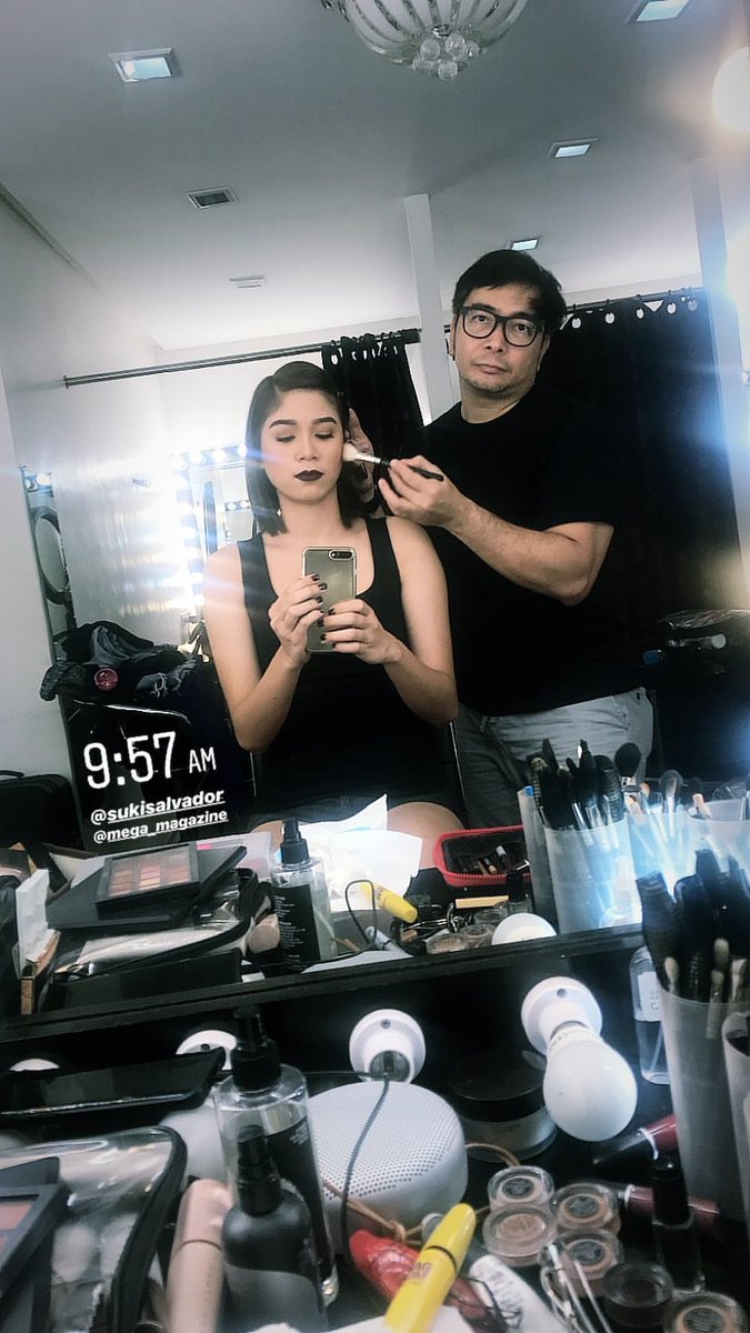 poleng_sagitta's tweet photo. From @mikareyesss' Instagram Story. A @mega_magazine photoshoot. #mikareyes #chacruz #dendenlazaro https://t.co/dTWBC9dMpX