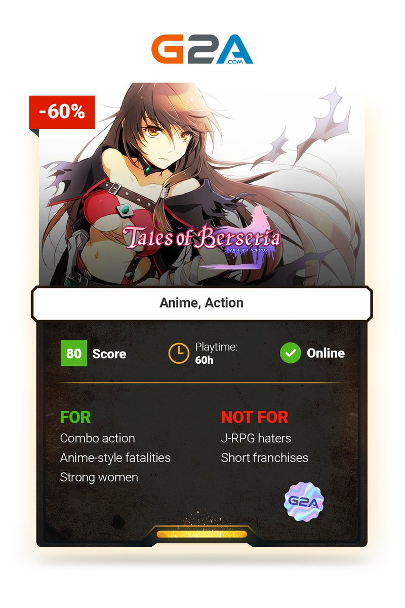 G2A_com's tweet image. Any fans of #JPRG? #TalesofBerseria

🛒 bit.ly/TaIesOfBerseria 🛒