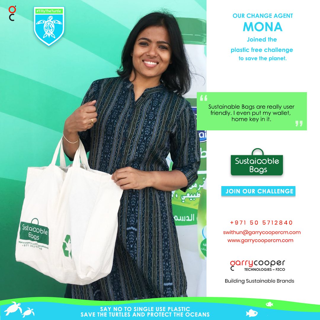 Mona, we are indeed proud of you! Thank you for being our super mom environment ambassador for change!
Join our war against plastic and we feature you.
garrycoopercm.com/plasticfreecha…
#Sustainablebag #plasticfree #waragainstplastic #savetheturtles #protecttheoceansNeed @MonaBiswarupa
