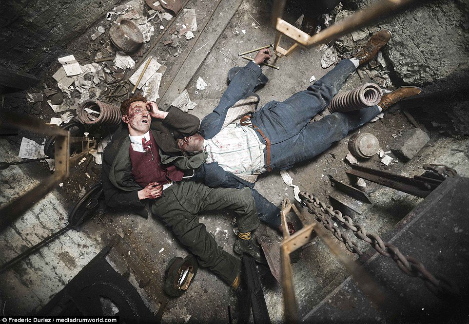 Grisly crime scene pictures of bloodied murder victims from 1930s in NYC ta...