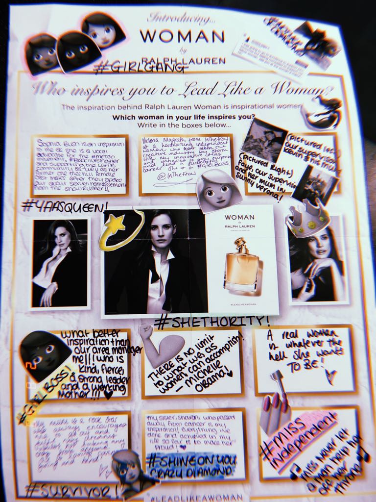 Talking about the women who inspire us in store today with #LeadLikeaWoman 💁‍♀️ #girlboss #SHETHORITY #MissIndependent

@TPSPeople @ThePerfumeShop @mellymc78 

@SophiaBush @inthefrow @jes_chastain @RalphLauren @MichelleObama @chrissyteigen