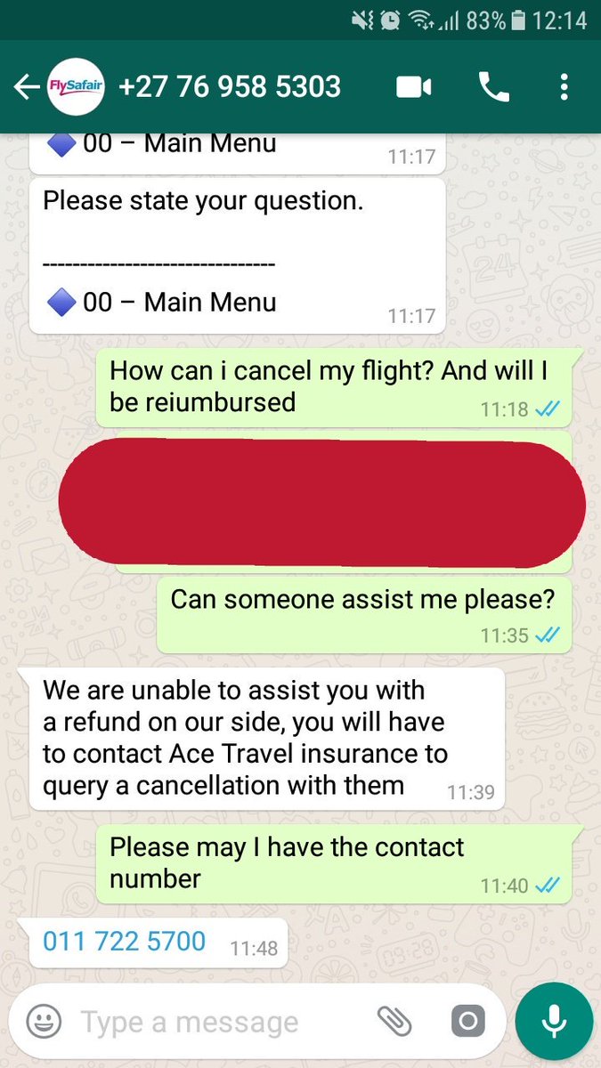 Adrianhogan's tweet photo. Even your whatsapp service is sending me to the wrong channels.

Guys, i travel with you regularly but to make a simple flight change as per my flight insurance purchased is a #Nightmare https://t.co/zzv8WWmPi0