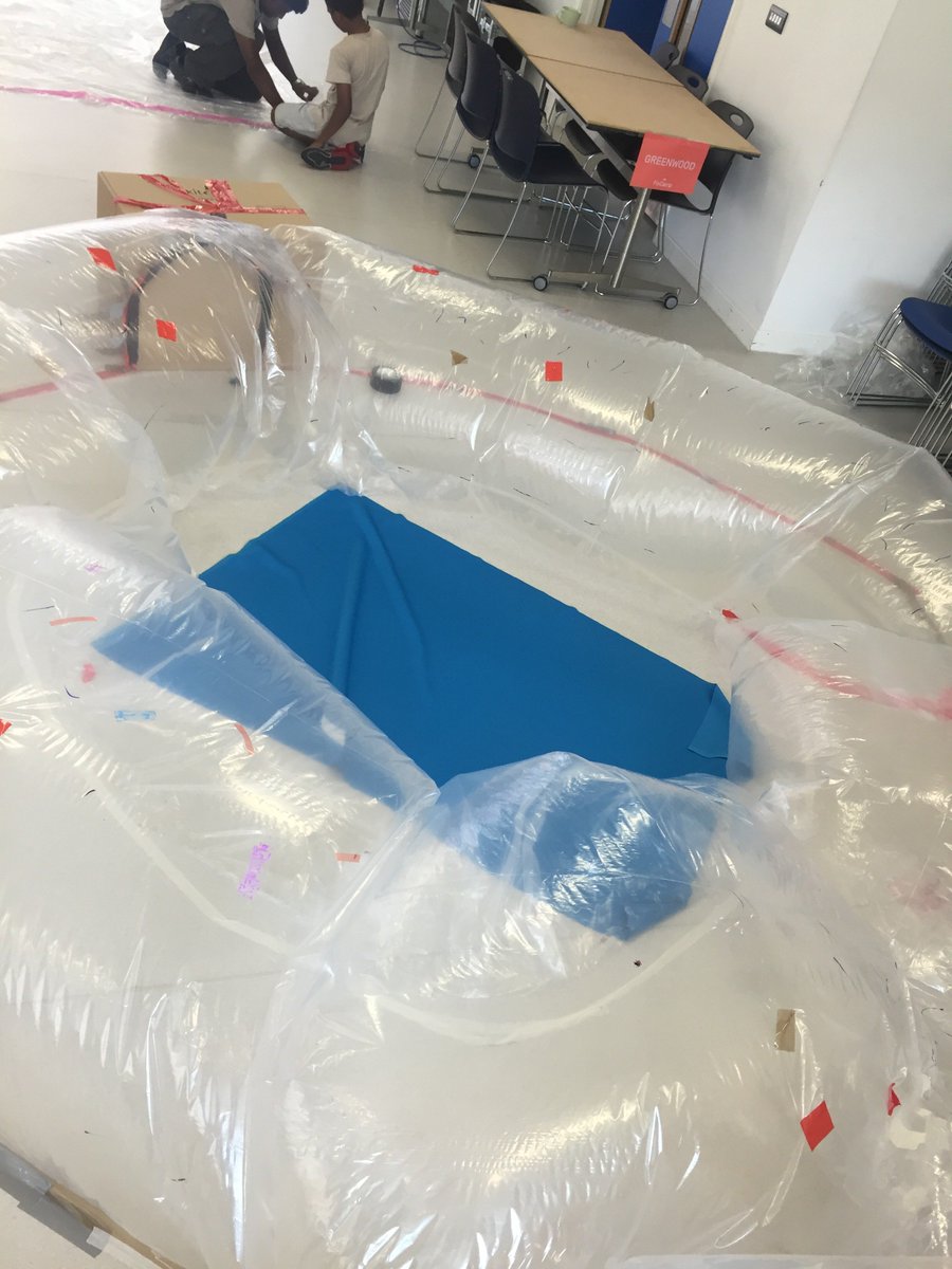 Fixperts's tweet photo. #BigThinking and #BigMaking at #FixCamp. Every day starts by making a tool, then skilling up with materials, tech and structures. After lunch and a game they teamwork to prototype their ideas responding to the daily theme is a future of ever growing cities. #week1 @SouthBankUTC https://t.co/Ez2AQfIjTj