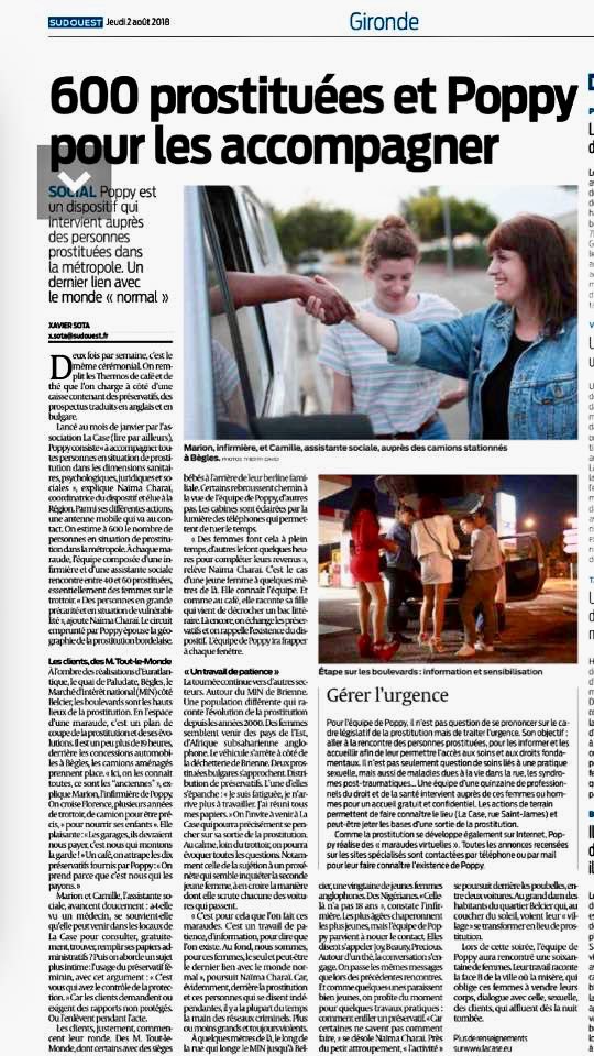NaimaCharai's tweet photo. Parce que la prostitution est un sujet tabou alors que les personnes en situation de prostitution doivent être mieux protégées, #LaCase a un rôle déterminant d’accompagnement de ces personnes. Merci à @SotaXavier et Thierry David pr cet article qui relate notre action quotidienne https://t.co/JGV4BmIfXN