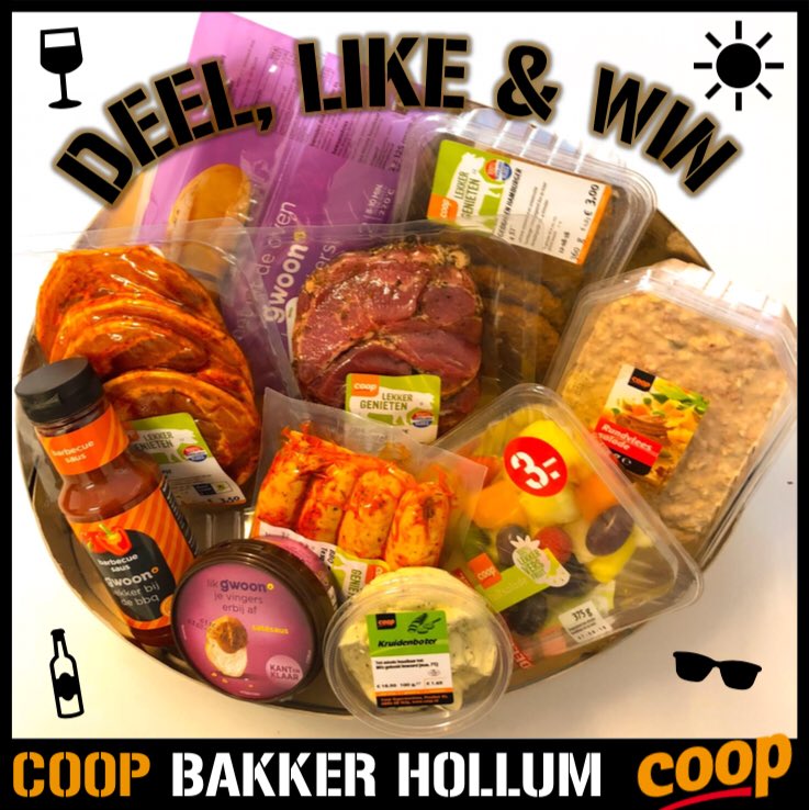 CoopAmeland's tweet image. DEEL, LIKE EN WIN‼️
Een barbecue pakket voor 4 personen. 
De winnaar krijgt het pakket zaterdagmiddag thuis bezorgd‼️
#coop #coopbakker #barbecue #samenmakenwehetverschil