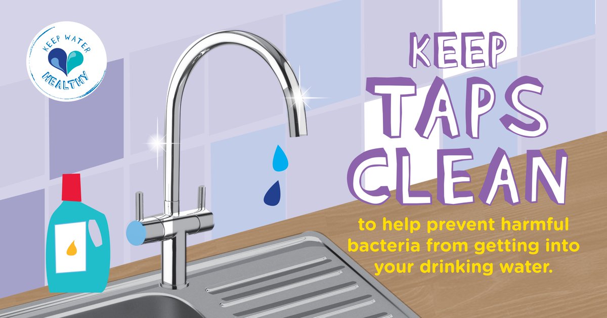 AnglianWater's tweet photo. Bacteria build up in your taps will affect the quality of your water. Fill a bottle cap with bleach and dip your tap in for a minute to kill anything nasty! Get more tips to keep your water healthy at https://t.co/NDJoL31Tpf https://t.co/GeqIrmqKjp