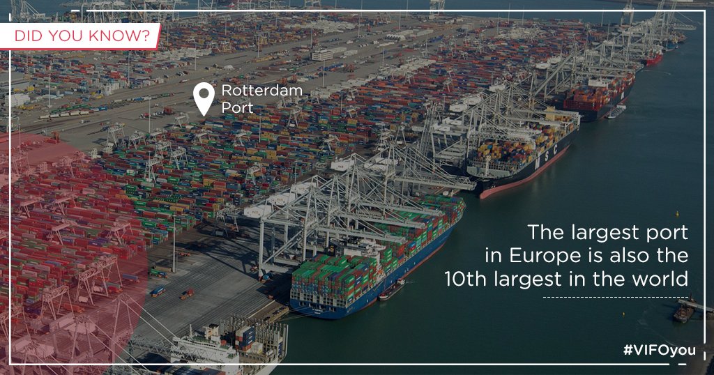 VIFO_EN's tweet photo. With a throughput of 232.8 million tonnes in the first 6 months of 2018, the Rotterdam Port remains the largest port in Europe. The port authority is paving a way to the growth of global trade. For more facts from the freighternity, download VIFO: https://t.co/YXb650MNCa #VIFOyou https://t.co/AkepnTtDFi