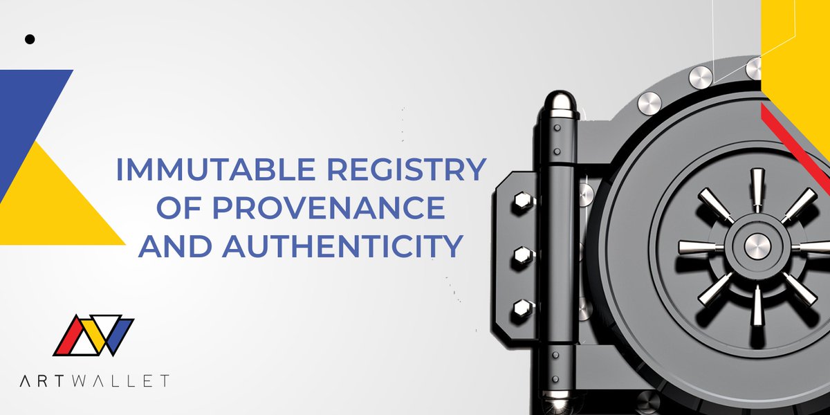 artwallet's tweet photo. A registry of multi-signature attested authenticity and provenance data stored on a decentralised, custom blockchain solution with no central authority in charge #ArtWallet_io #DNAchain #BuyArtCoin #art #fineart #cryptocurrency #blockchain #money #investment #ethereum #currency https://t.co/Cct5IdOHo3