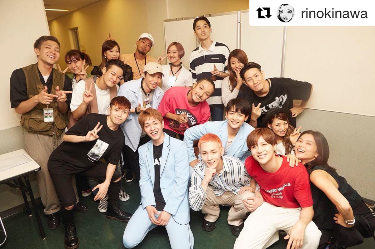chigimoko's tweet photo. 💎
#Repost @rinokinawa with @get_repost
・・・
7. 26. 2018. 
One LOvE.
SHINee.
Performance Team.
ありがとう🌹
Love U all!.
Big thank you to.
@imrikimaru Rikimaru.
@kokokoharu  Koharu.

#SHINee #specialOneDay #Tokyodome #ForTheFans #7yearsInJapan https://t.co/3HcKUgoP1D