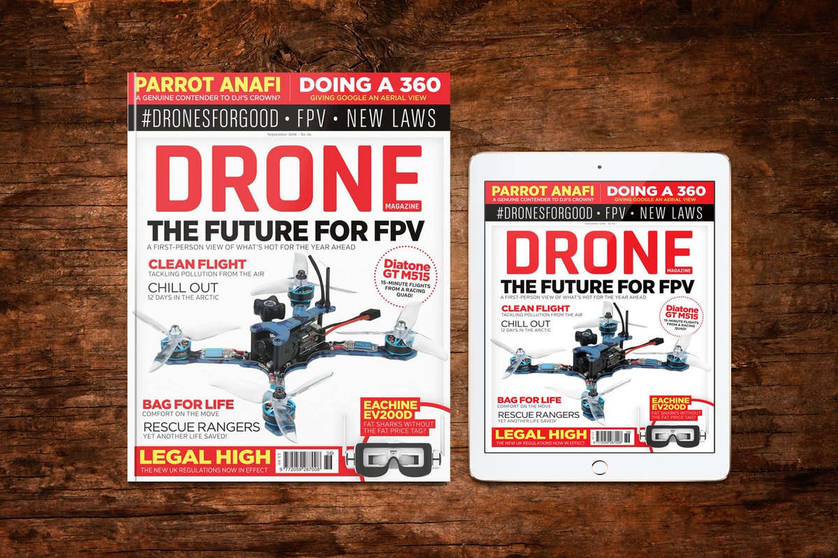 Issue 36 is out today packed full of aerial goodness!
Print copies are available in stores (WHSmith and selected Tesco and Morrisons in the UK) and via: bit.ly/Drone36. 
It's also digital on iOS, Android, Kindle and Windows 8 devices and at pocketmags.com/drone-magazine.