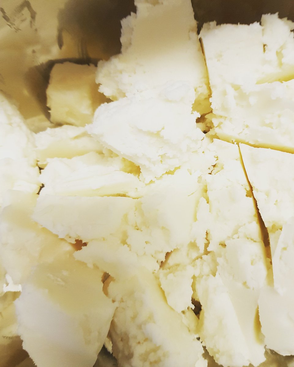 Mango butter ready to be used to make my "Wild Seaweed and Mango Butter Hand and Body Balm" for Saturday's Agricultural Show in Portree #Skye #isleofskye #seaweed #cosmetics #natural #etsy #bathandbeauty #handmade #scotland #sustainable #news #handmade