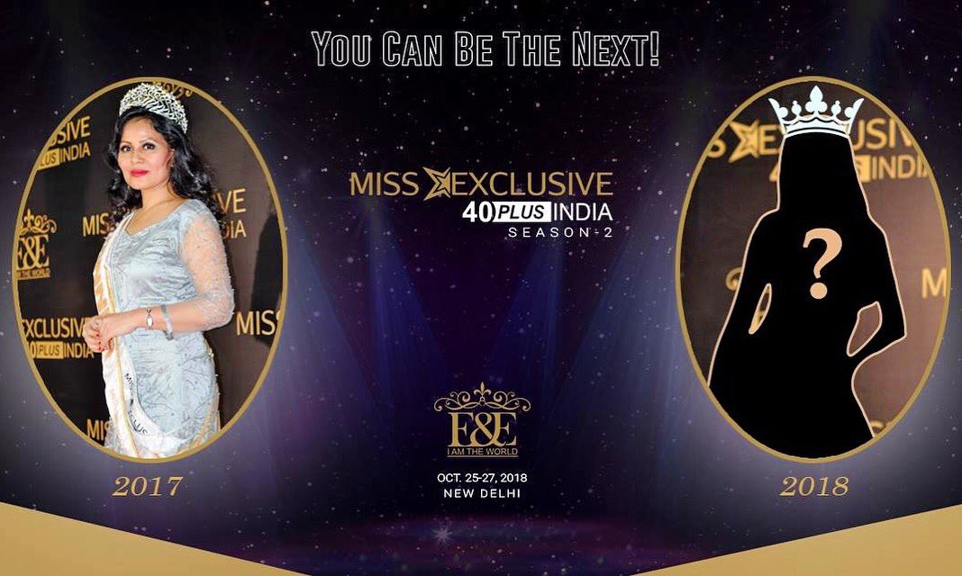 EandEPageant's tweet photo. 👑Ms Exclusive 40-Plus Beauty Contest is back again👊 with the blast💥 – Season-2.
All 40 plus ladies... get yourself ready to move your magical wand of your age's beauty over ramp!
#iamtheworld
👇Register yourself now at the below link👇
https://t.co/4qGLkGd508 https://t.co/oREJ0ISzq3