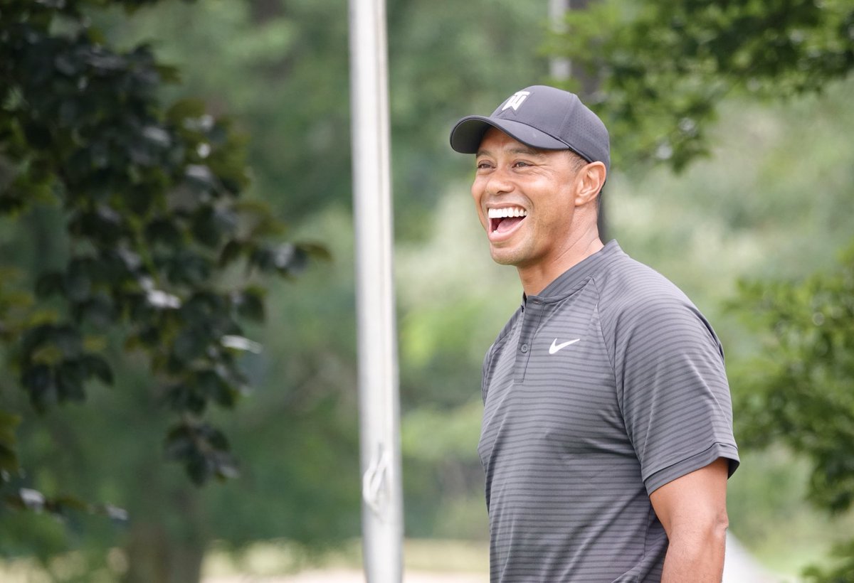 PGATOUR's tweet photo. Happy 🐅

#LiveUnderPar https://t.co/20Y9Hx2b7I