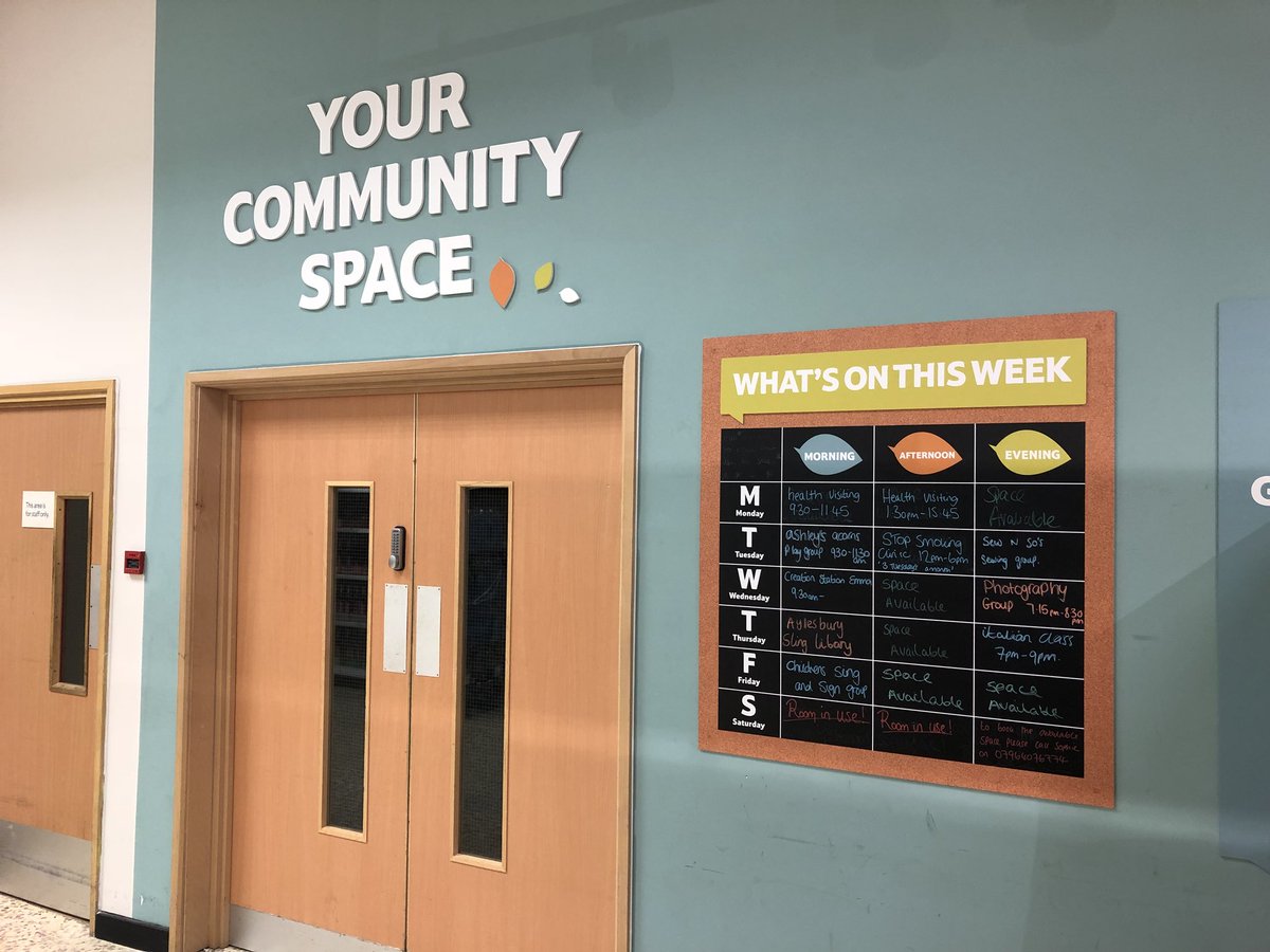 Do you have a group and looking for a location to hold meetings etc. Please contact Sophie on 07964 076774 or DM us on <a href="/Tesco2038/">Tesco Aylesbury 2038</a> spaces available