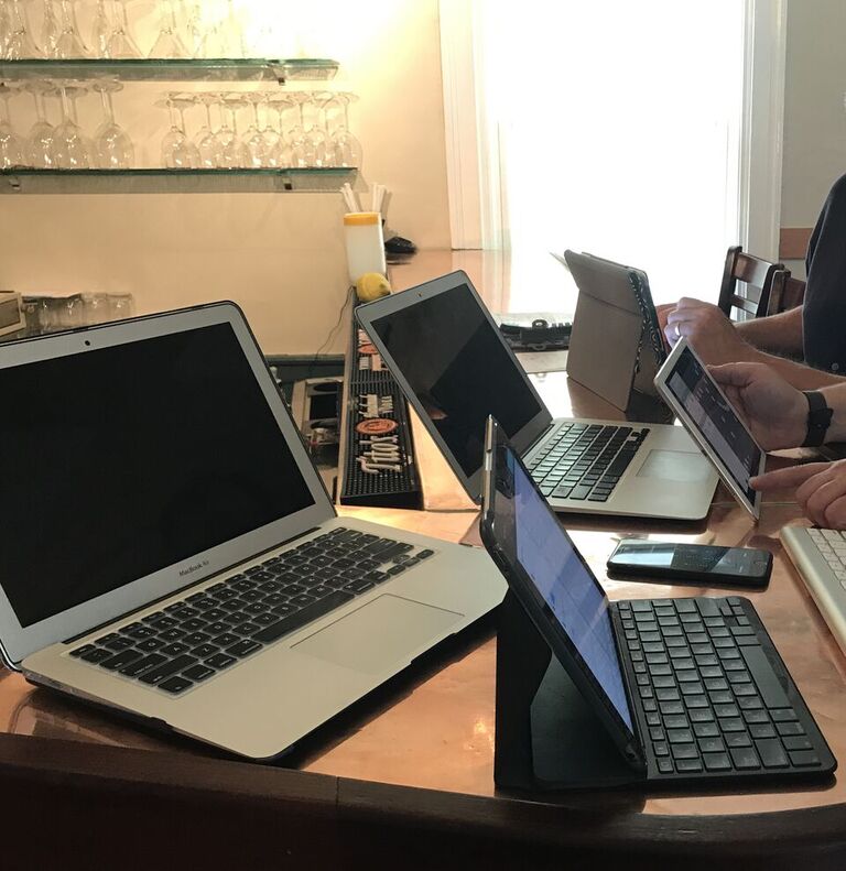 Behind the scenes of setting up @reserve, a smart table management system for our clients! If you haven't checked out their #software yet, we highly suggest you do so. Their smart seat #technology is rapidly changing the #restaurant industry. tablemanagement.reserve.com/for-restaurants #reserve