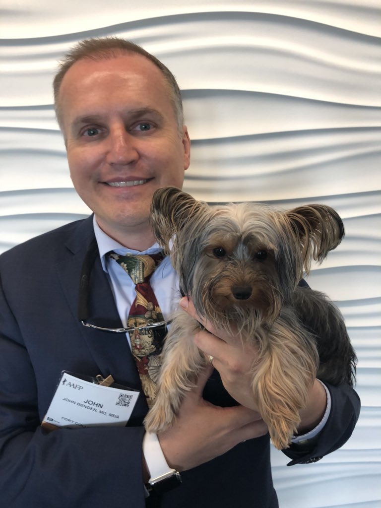 jlbenderMD's tweet image. Roxy the “health disparities” Yorkshire terrier says “woof!” (translation - “ disrupt healthcare now!” 😎 #AAFPNC #AAFPChat #FMRevolution