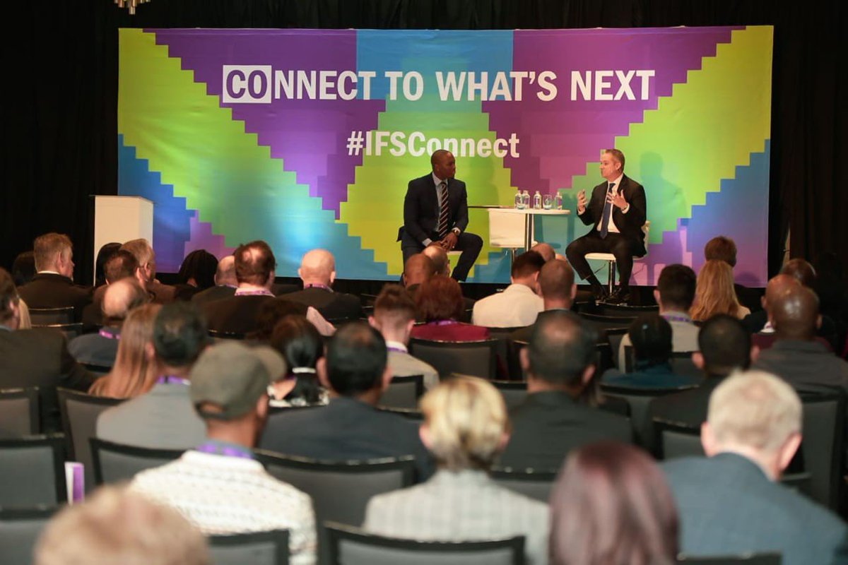ifs's tweet photo. Visionary #Leadership –IFS CEO Darren Roos &amp; new South Africa Country Manager Mohamed Cassoojee host “Connect What’s Next” event. Features tech guru Arthur Goldstuck @art2gee , customer insights &amp; the latest innovation from #IFSLabs https://t.co/LSjYsXVrHi