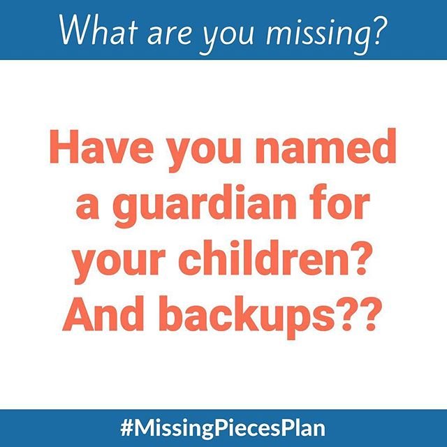 Jody__Giles's tweet photo. Have you named a guardian for your children? And backups?⠀
#MissingPiecesPlan #gooddeath #goodlife #betterlife #goodend #greatMIDDLE #wishes #decisions #justdoit #Conversation #sharing #eolplanning #dreams https://t.co/7K1BXNUSeE https://t.co/lNwfUXffD6