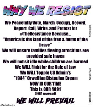 CaptainResists's tweet photo. #StandOnEveryCorner #CommitToFlip #OccupyLafayettePark #TreasonIsTheReason #ThisIsOur4891 #UntilTheyreOut #WeAreWinning #WeWillPrevail #NeverSurrender https://t.co/IpZ5doI7uM