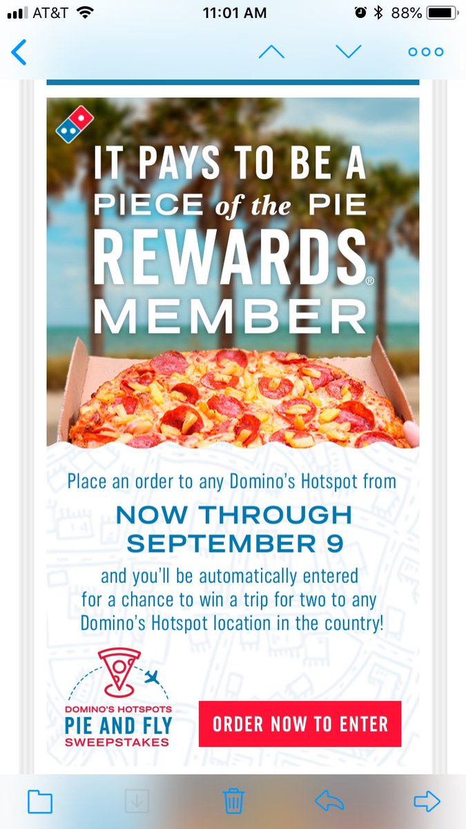 Felicia_Patel's tweet photo. Injure hand @dominos and get this email.... umm can I have the trip without ordering pizza?!?! #pizzainjuries https://t.co/YQ76erXGhN