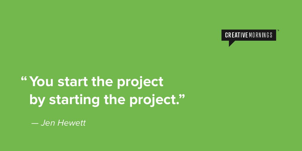 NewYork_CM's tweet photo. It's that simple 👌🏽@jenhewett shares how letting go of perfectionism enabled her confidence and success as a printmaker, designer, and artist.
Watch the @sanfrancisco_cm talk: https://t.co/XGSHKRJz5W
#creativemornings #cmsf #cmquotes https://t.co/z4623Zg8k6