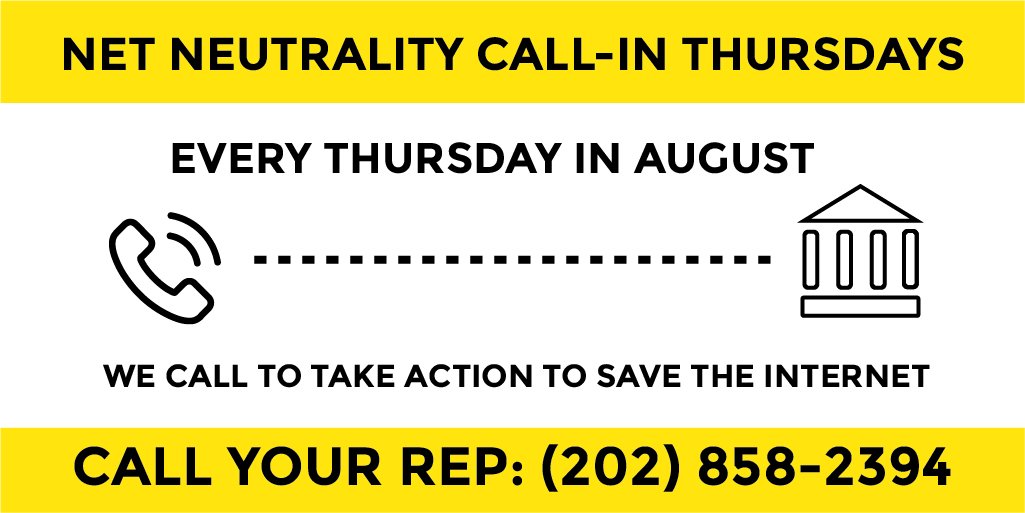 demandprogress's tweet photo. Polling shows 58% of undecided voters in Republican-held swing districts are *more likely* to vote for a rep who takes action to force a vote to overturn the FCC's #NetNeutrality repeal. NET NEUTRALITY 👏 IS 👏 AN 👏 ELECTION 👏 ISSUE! Call your rep today: 202.858.2394 https://t.co/68SFRJdVSA