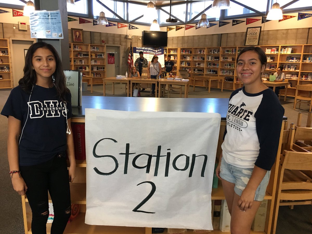 NadiaHillman's tweet photo. Welcome back seniors.  Last time these Falcons will be registering for school @duarteusd! @Duarte_Crew @MrLHaro https://t.co/TEFVtthNJd