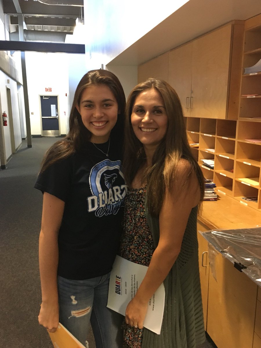 NadiaHillman's tweet photo. Welcome back seniors.  Last time these Falcons will be registering for school @duarteusd! @Duarte_Crew @MrLHaro https://t.co/TEFVtthNJd