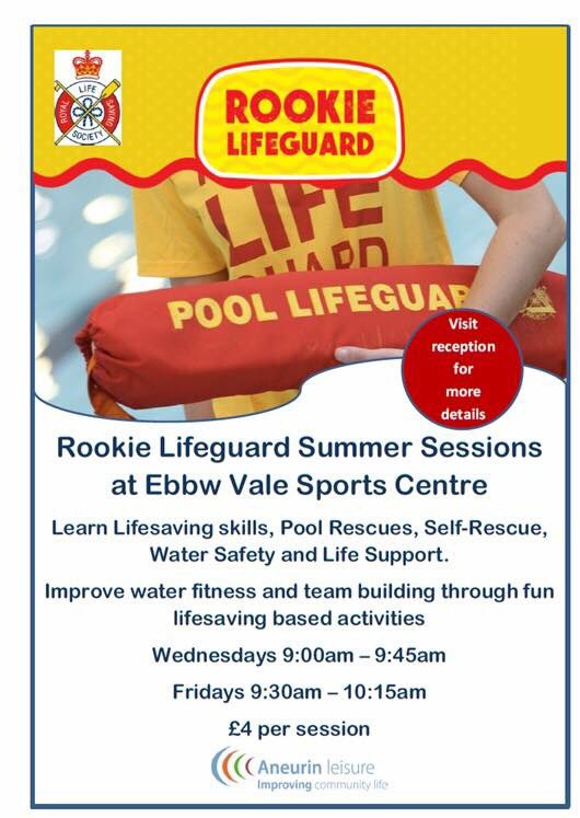 vale_ebbw's tweet photo. 🏊🏼‍♀️🏊🏼‍♂️☀️Rookie Lifeguard Summer Sessions available at Ebbw Vale Sports Centre, available for 8-12 year olds. Book now to secure your space!. Contact Ebbw Vale Sports Centre on 01495 357777 for more information 🏊🏼‍♂️🏊🏼‍♀️☀️ https://t.co/vzXAsmwyCt