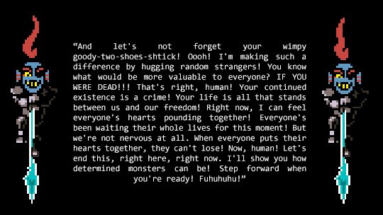 SpearsOfJustice's tweet image. UNDYNE
💚Canon Based Undyne. 
💚Post-Pacifist. 
💚Crossover friendly. 
💚Literate and friendly writer. 
💚Serious and crack RPs.
💚Open to plots and random interactions.

Feel free to RT this and get the interactions flowing!