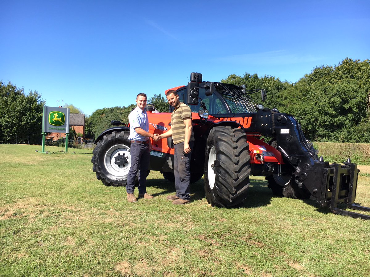 BenBurgessAg's tweet photo. Well done to Ed Claydon from our Ben Burgess agricultural sales team based at our Newmarket depot, on his recent sale of a Manitou MLT 741 to Luke Palmer from Fenland Farmers! https://t.co/QlPoWUej8j