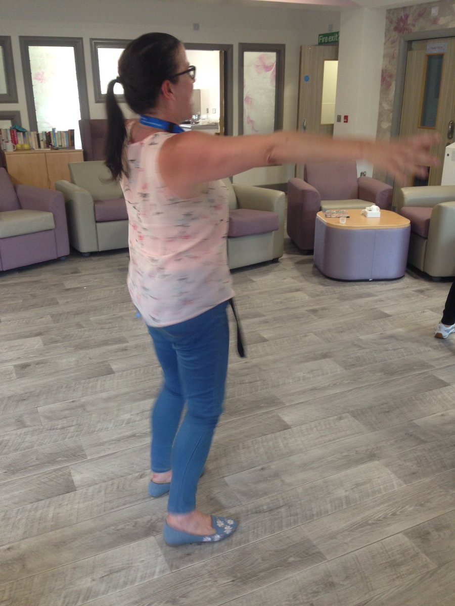 HoneysuckleOt's tweet image. Our &quot;Just Dance&quot; group always goes down well when the staff bust some moves to get everyone up and dancing! Today we had 5 of our ladies up dancing, exercising and smiling! @GMMH_NHS @AFGSupport  #honeysucklelodge #funexercise